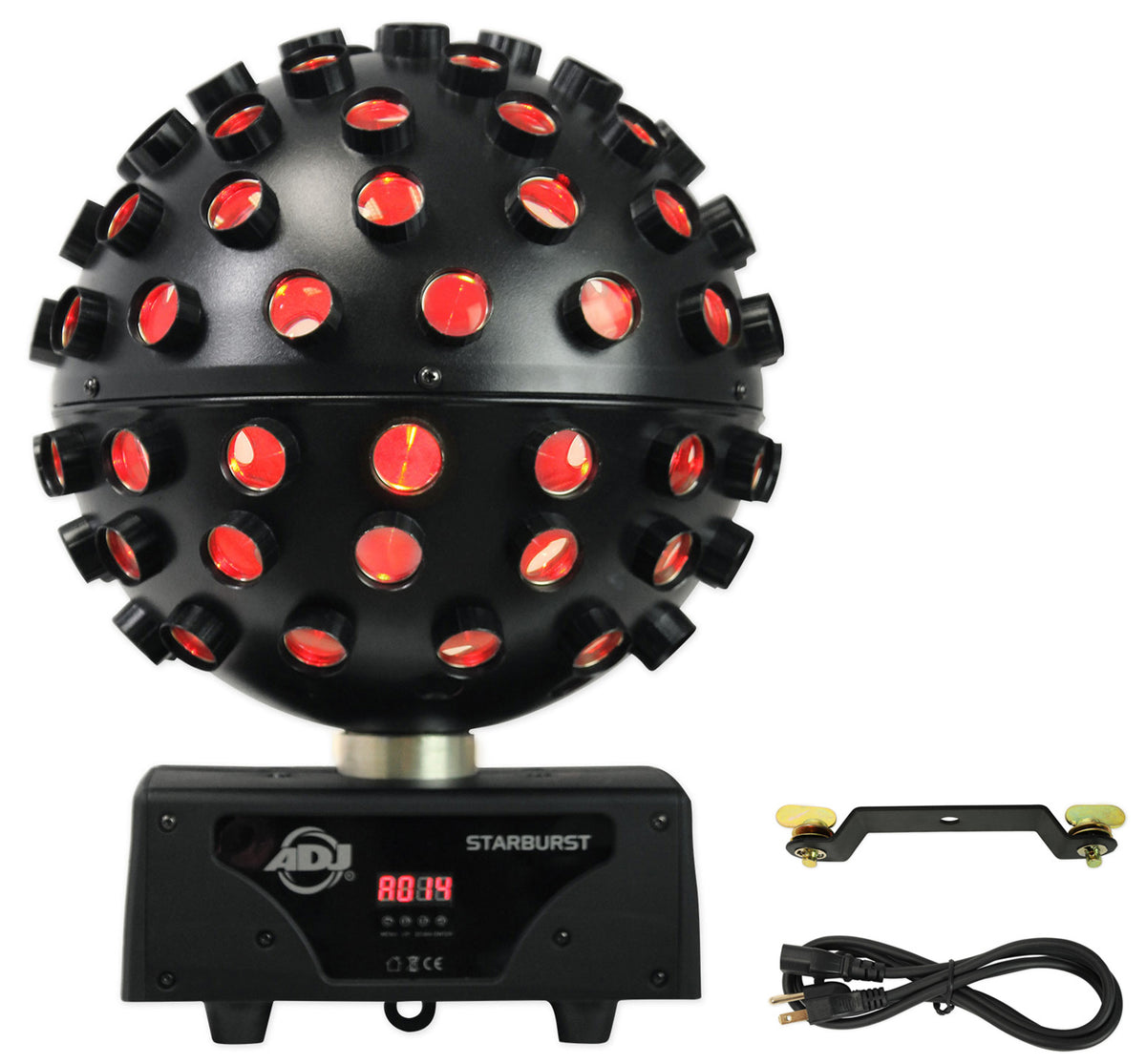 Starburst Sphere Multi Color Shooting Beam Lighting FX + 2 Mini Strobes