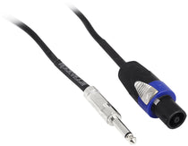 Rockville RCTS1425 25' 14 AWG 1/4" TS to Speakon Speaker Cable 100% Copper