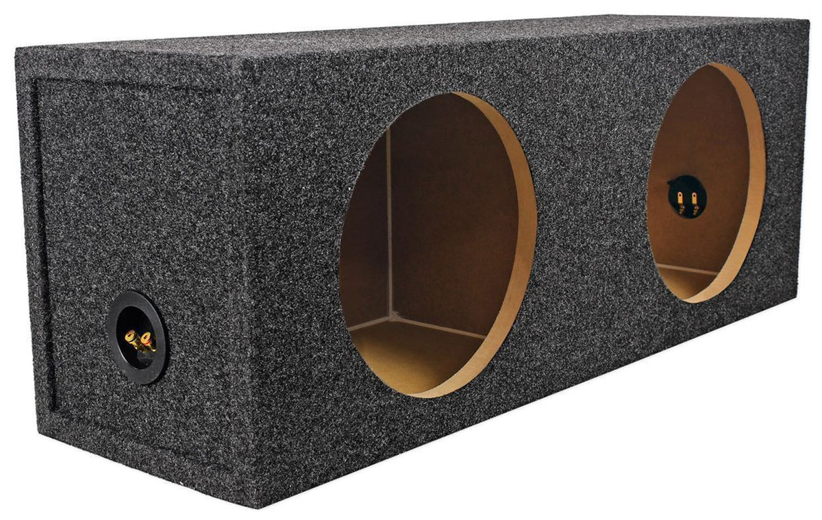 Rockville RD10 Dual 10” 1.0 cu.ft. 3/4" MDF Sealed Subwoofer Enclosure Sub Box
