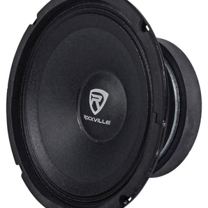 Rockville RM88PRO 8" 8 Ohm SPL Competition Midrange Car Speaker, 108dB, 300w