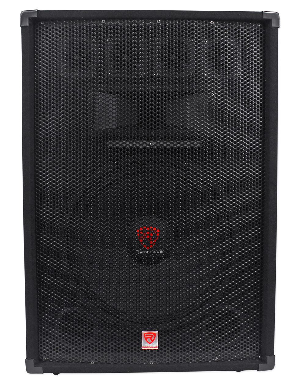 Rockville RSG15.4 15” 3-Way 1500 Watt 4-Ohm Passive DJ/Pro Audio PA Speaker
