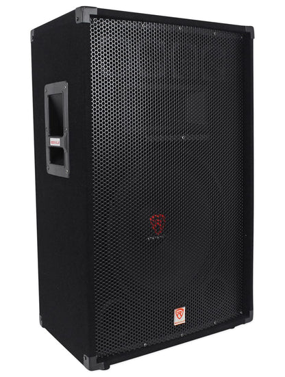 Rockville RSG15.4 15” 3-Way 1500 Watt 4-Ohm Passive DJ/Pro Audio PA Speaker