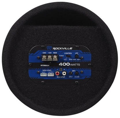 Rockville RTB80A 8" 400 Watt Powered Subwoofer Bass Tube and MP3 Input