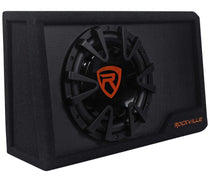 Rockville RWS10CA Slim 1000 Watt 10" Amplified Powered Car Subwoofer Enclosure