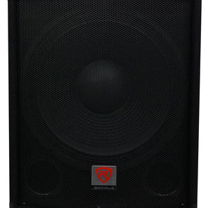 Rockville SBG1184 18" 1000W Passive 4-Ohm Pro DJ Subwoofer, MDF/Pole Mount