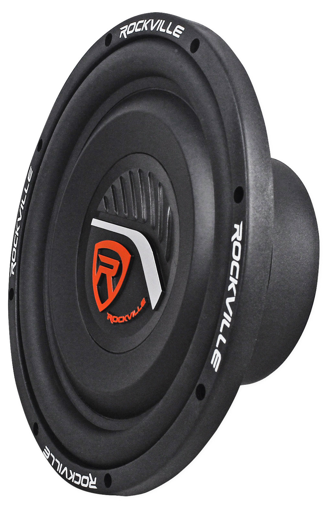 Rockville W10T4-S4 10" Shallow Mount 1200W Car Subwoofer, CEA Compliant, 4-Ohm