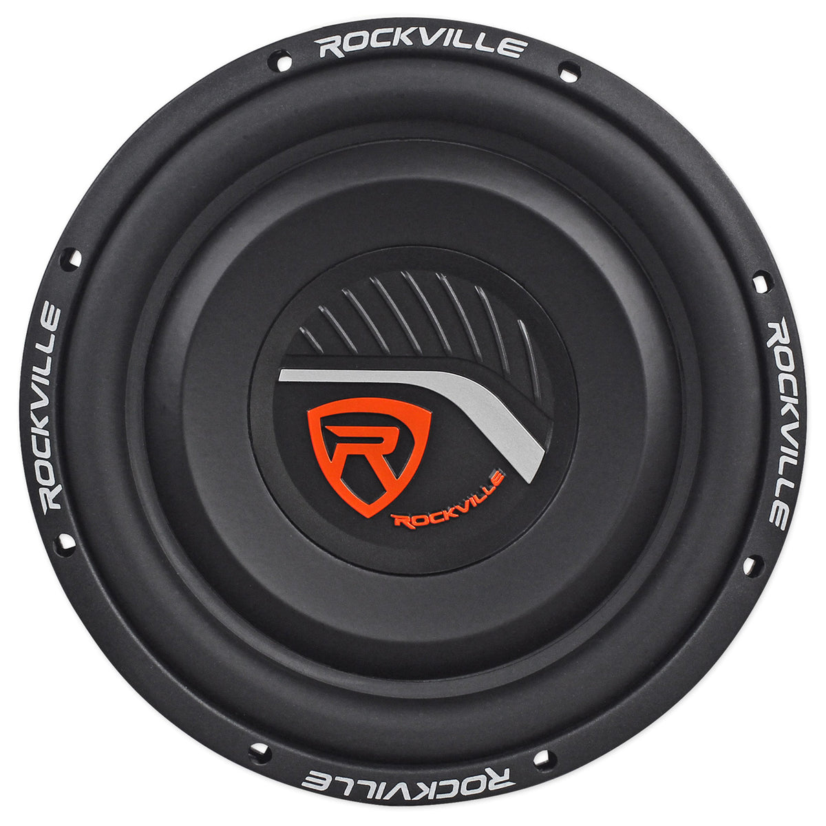 Rockville W10T4-S4 10" Shallow Mount 1200W Car Subwoofer, CEA Compliant, 4-Ohm