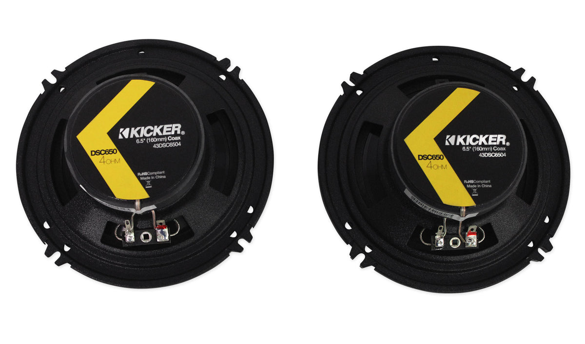Pair Kicker 43DSC6504 DSC650 6.5" 240 Watt 2-Way Car Stereo Speakers 4-Ohm DS650