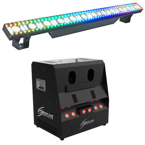 Chauvet DJ Hurricane Bubble Haze X2 Q6 LED DMX Bubble Hazer Machine+Light Strip