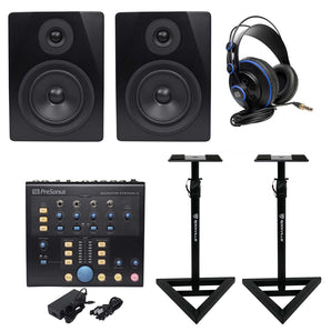 Presonus Monitor Station V2 Control Center+(2) Studio Monitors+Stands+Headphones