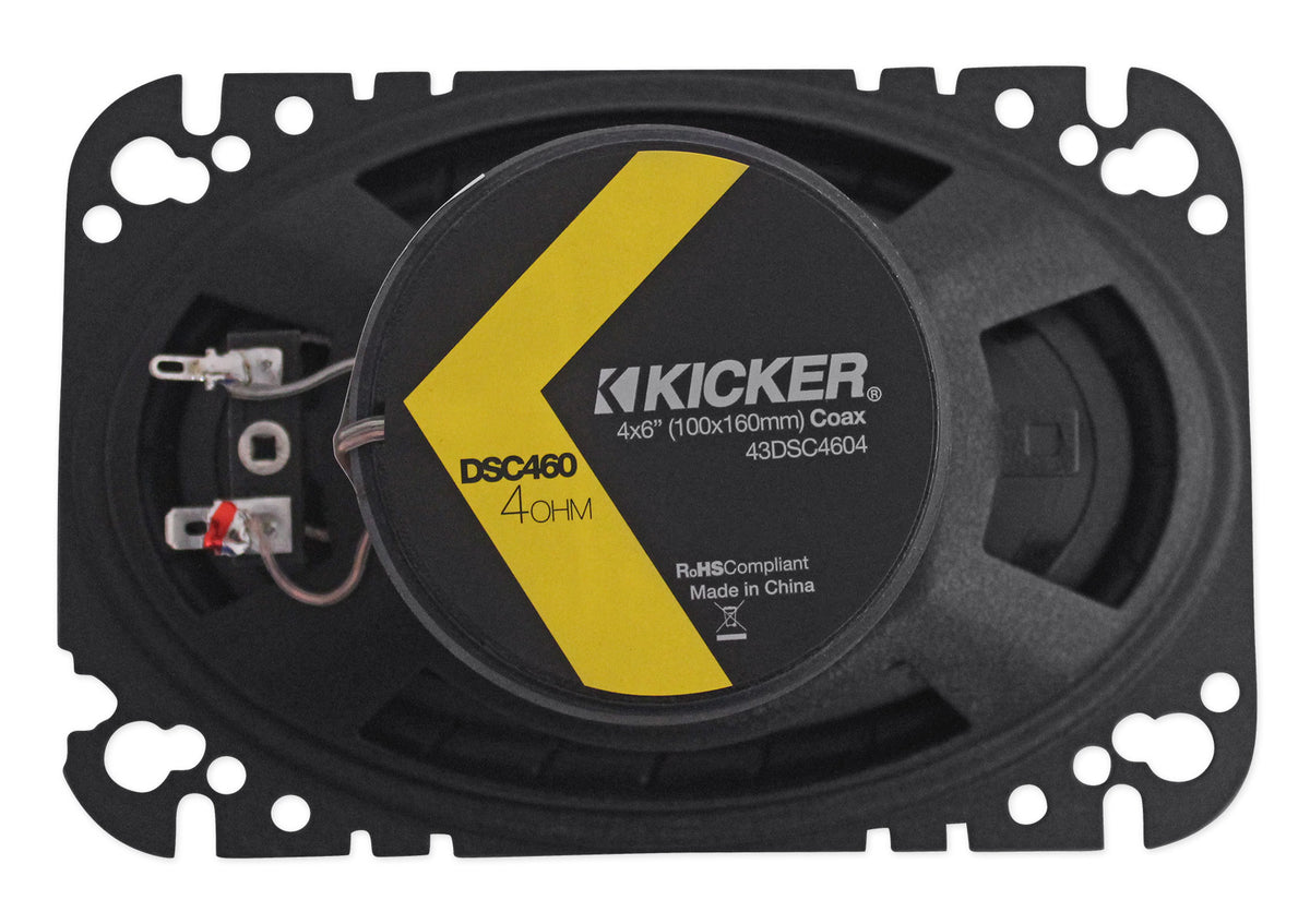 Pair New Kicker 43DSC4604 DSC460 120 Watt 4x6 2-Way Car Stereo Speakers DS460