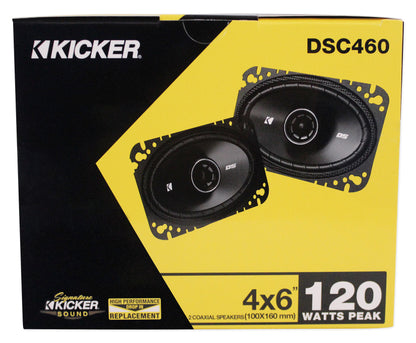 (4) 43DSC4604 4x6 2-Way Car Stereo Speakers