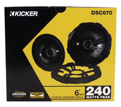 (4) 43DSC6704 6.75" 2-Way Car Audio Speakers