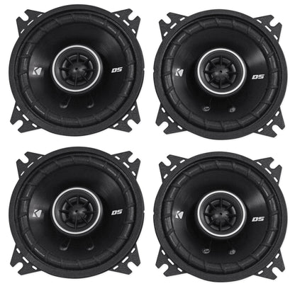 (4) 43DSC404 4" 2-Way Car Audio Speakers