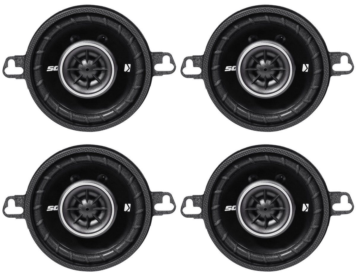 (4) 43DSC3504 3.5" 2-Way Car Speakers