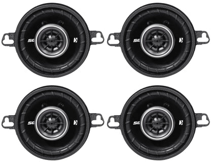 (4) 43DSC3504 3.5" 2-Way Car Speakers