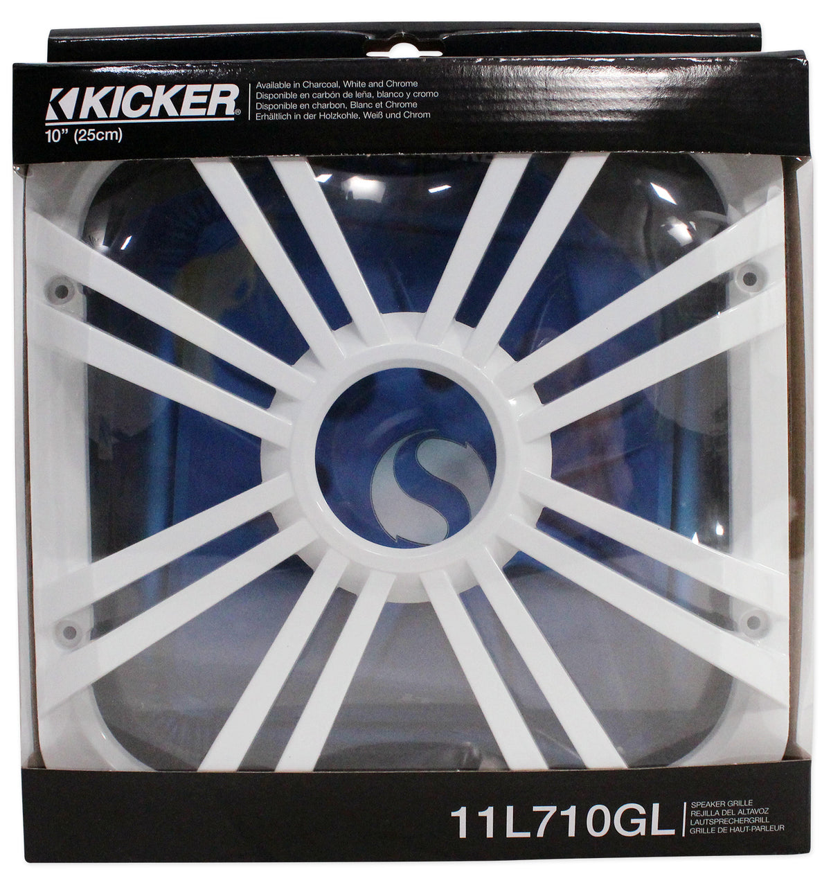 Kicker 11L710GLW 10" White Grille w/LED For SoloBaric 11S10L7 Subwoofer Sub