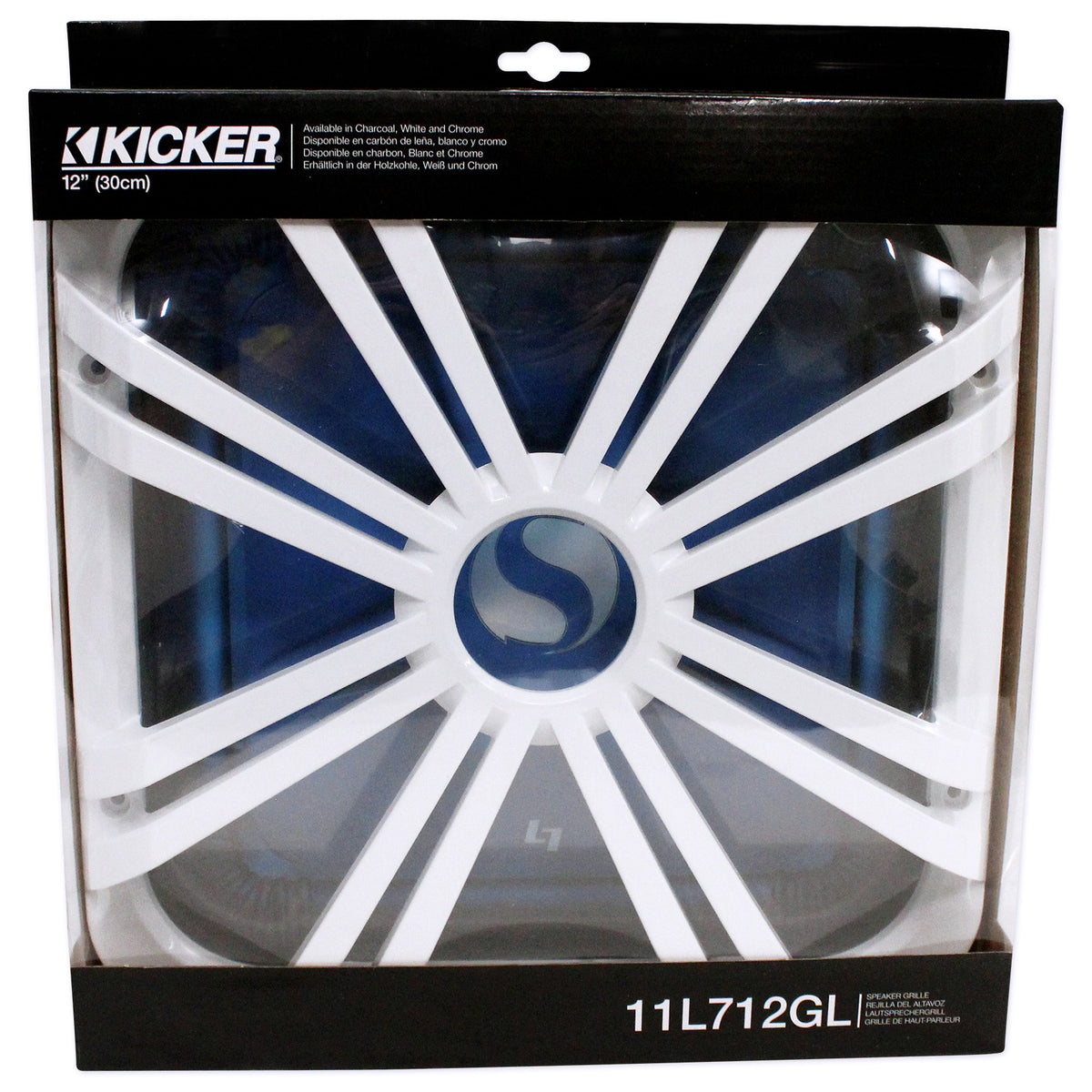 Kicker 11L712GLW 12" White Grille w/LED For Solo Baric 11S12L7 Subwoofer Sub