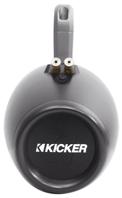 Pair Kicker 43KMTES8B Black Marine 8" Speaker Wakeboard Tower Enclosures KMTES8