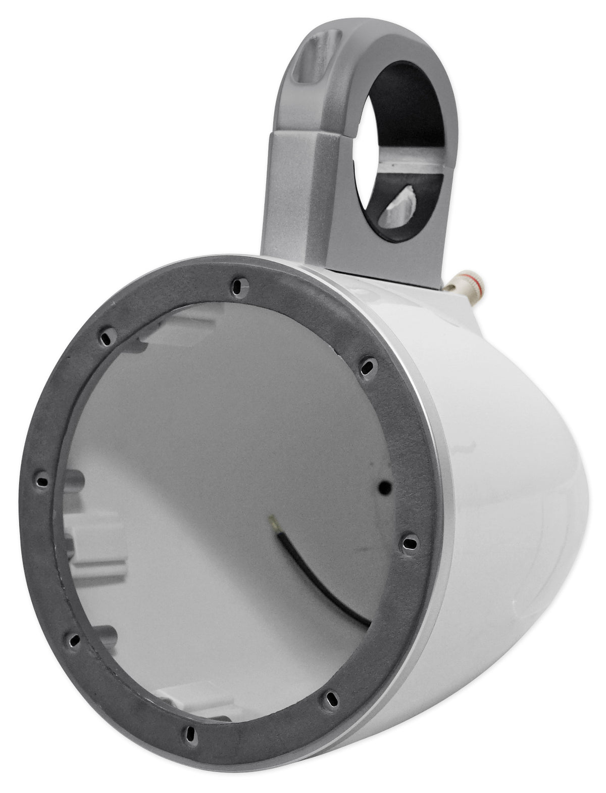 Pair Kicker 43KMTES8W White Marine 8" Speaker Wakeboard Tower Enclosures KMTES8