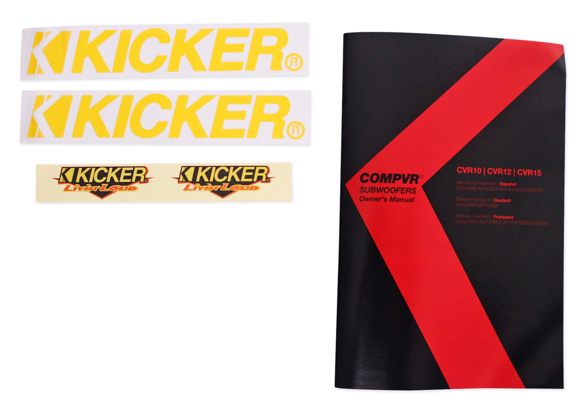 Kicker 43CVR152 COMPVR 15" 1000 Watt DVC 2-Ohm Car Audio Subwoofer Sub CVR15-2