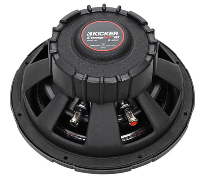 Kicker 43CVT102 COMPVT 10" 800w SVC 2-Ohm Slim Shallow Car Subwoofer Sub CVT10-2