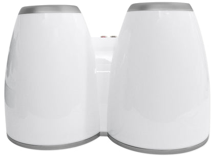 Pair Kicker 12KMTEDW White Dual 6.5" Speaker Wakeboard Tower Enclosures KMTED