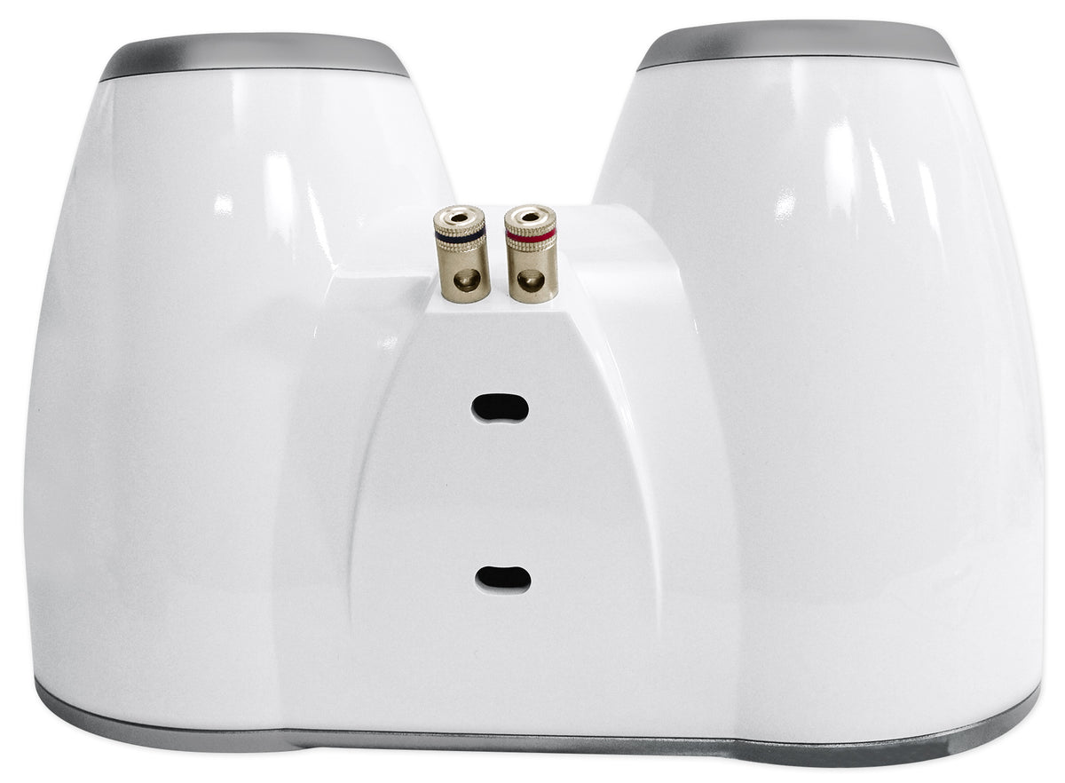 Pair Kicker 12KMTEDW White Dual 6.5" Speaker Wakeboard Tower Enclosures KMTED
