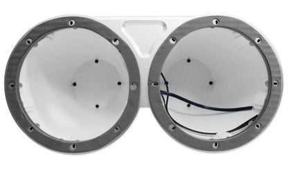Pair Kicker 12KMTEDW White Dual 6.5" Speaker Wakeboard Tower Enclosures KMTED