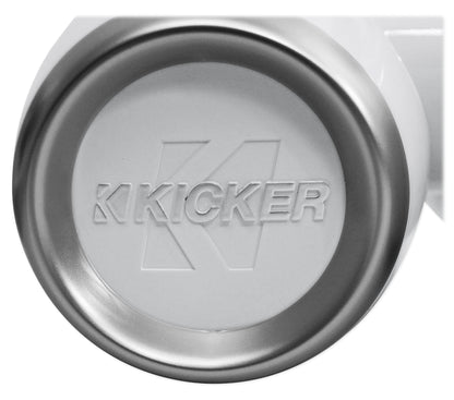 Pair Kicker 12KMTEDW White Dual 6.5" Speaker Wakeboard Tower Enclosures KMTED