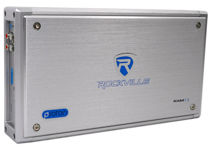 Rockville RXM-T2 Micro 2400w 2 Ch Marine/Boat Class D Amplifier 2x600W