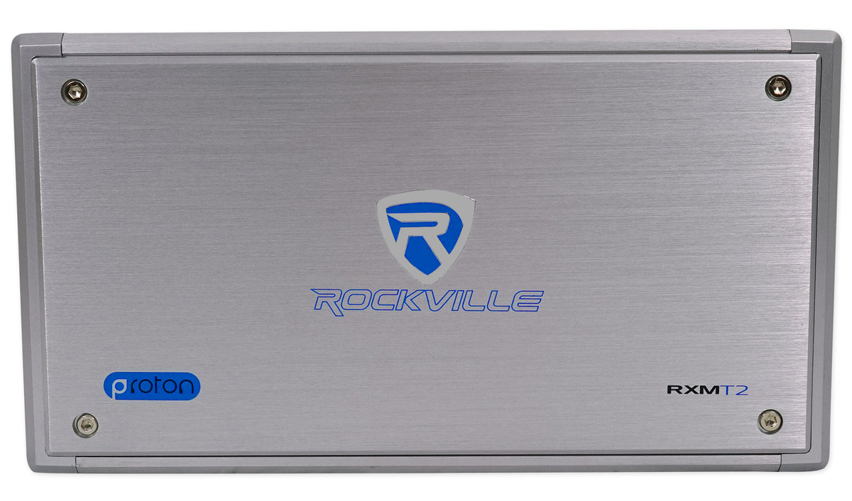 Rockville RXM-T2 Micro 2400w 2 Ch Marine/Boat Class D Amplifier 2x600W