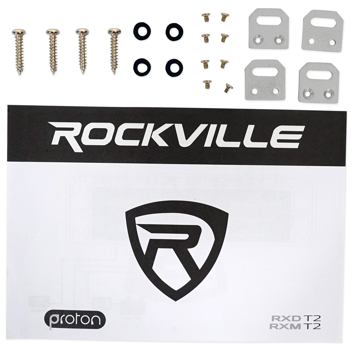 Rockville RXM-T2 Micro 2400w 2 Ch Marine/Boat Class D Amplifier 2x600W