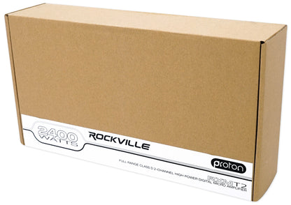 Rockville RXM-T2 Micro 2400w 2 Ch Marine/Boat Class D Amplifier 2x600W