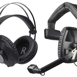 Beyerdynamic DT 108 Black 50 ohm Singe-Ear Broadcasting Headset+AKG Headphones
