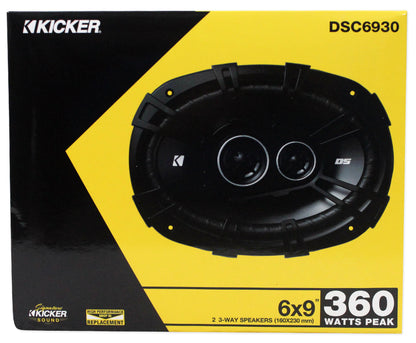 (4) 43DSC69304 6x9 3-Way Car Audio Speakers