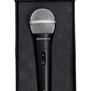 Rockville RMC-XLR High-End Metal DJ Handheld Wired Microphone Mic with 1/4" Cable