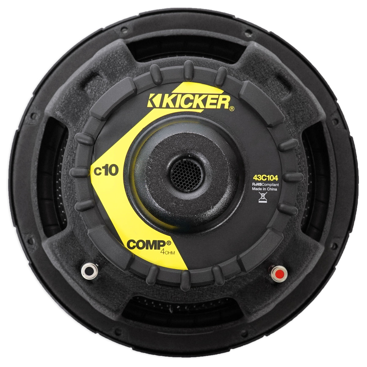 Kicker 43C104 Comp 10" 300 Watt SVC 4-ohm Car Audio Subwoofer Sub