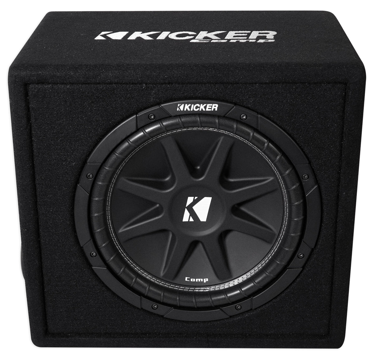 Kicker 43VC124 Comp 12" Subwoofer In Vented Sub Box Enclosure, 4-Ohm