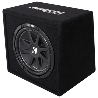 Kicker 43VC124 Comp 12" Subwoofer In Vented Sub Box Enclosure, 4-Ohm