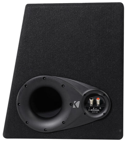 Kicker 43VC124 Comp 12" Subwoofer In Vented Sub Box Enclosure, 4-Ohm