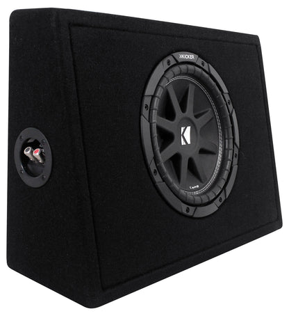 KICKER 43TC104 Comp 10" Subwoofer In Thin Profile Sub Box Enclosure, 4-Ohm