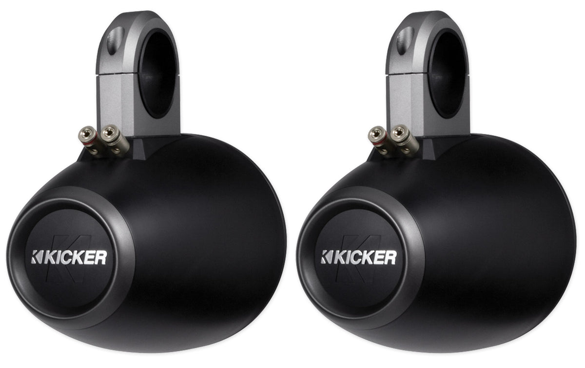Pair Kicker 12KMTES Marine Wakeboard Tower Enclosures For 6" and 6.5" Speakers