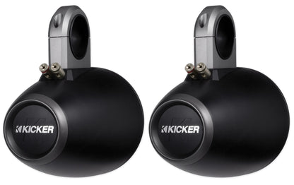 Pair Kicker 12KMTES Marine Wakeboard Tower Enclosures For 6" and 6.5" Speakers