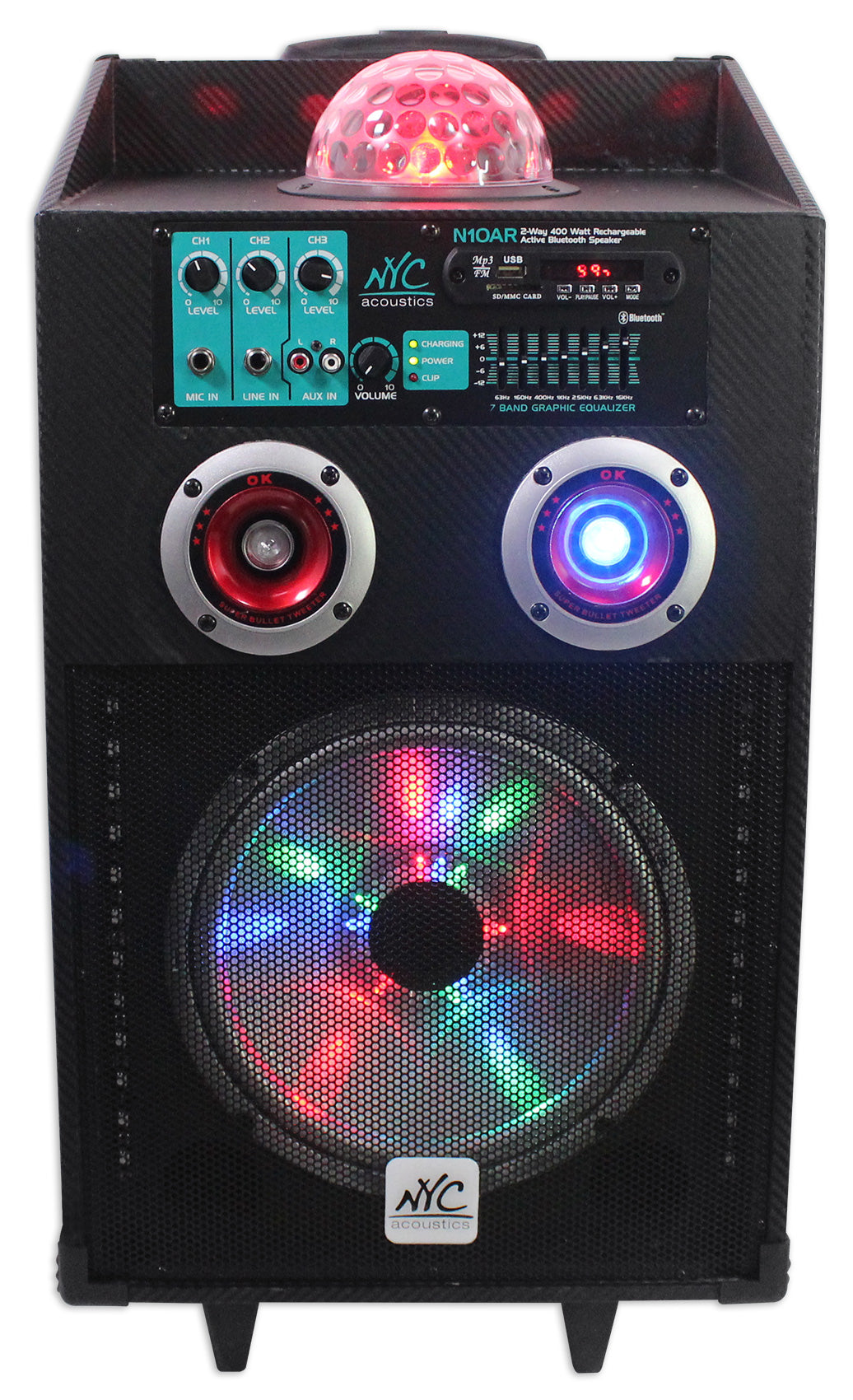 N10AR 10" Rechargeable Powered Speaker