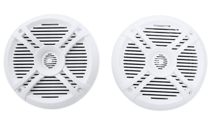 (2) Rockville RMSTS65W 6.5" 800 Watt Waterproof Marine Boat Speakers 2-Way White