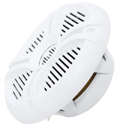 (2) Rockville RMSTS65W 6.5" 800 Watt Waterproof Marine Boat Speakers 2-Way White