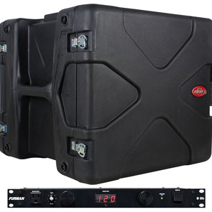 SKB 1SKB-R10 10U Space Molded Roto Rack Case + FREE Furman Power Conditioner