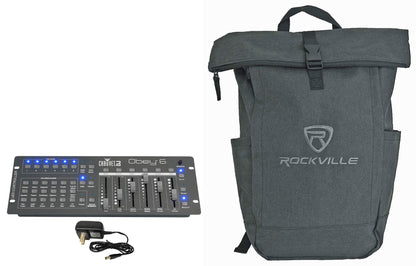 Obey 6 Compact DMX MIDI FX Controller + Backpack
