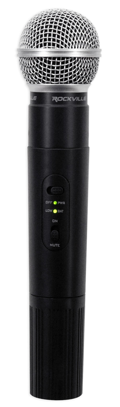 Rockville RWM4200VH VHF Wireless Quad HandHeld Microphone System w LCD Display!